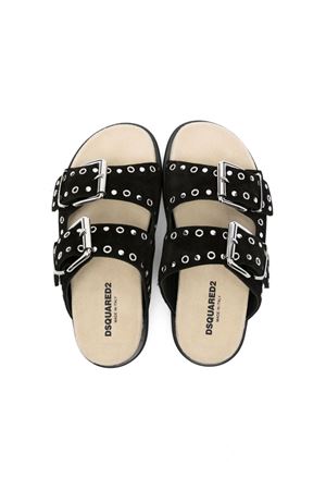 ciabatta in camoscio nero DSQUARED KIDS | 7772101